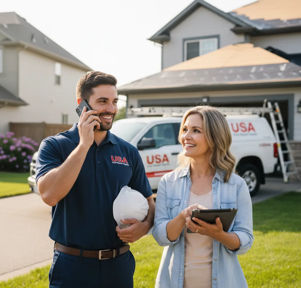 USA Roof Repair Experts customer support in Duck